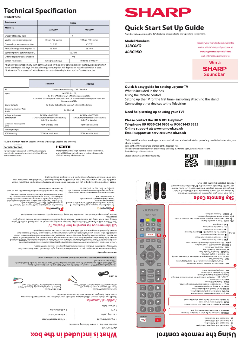 Imagen de la primera página del manual del dispositivo 32BC0KO