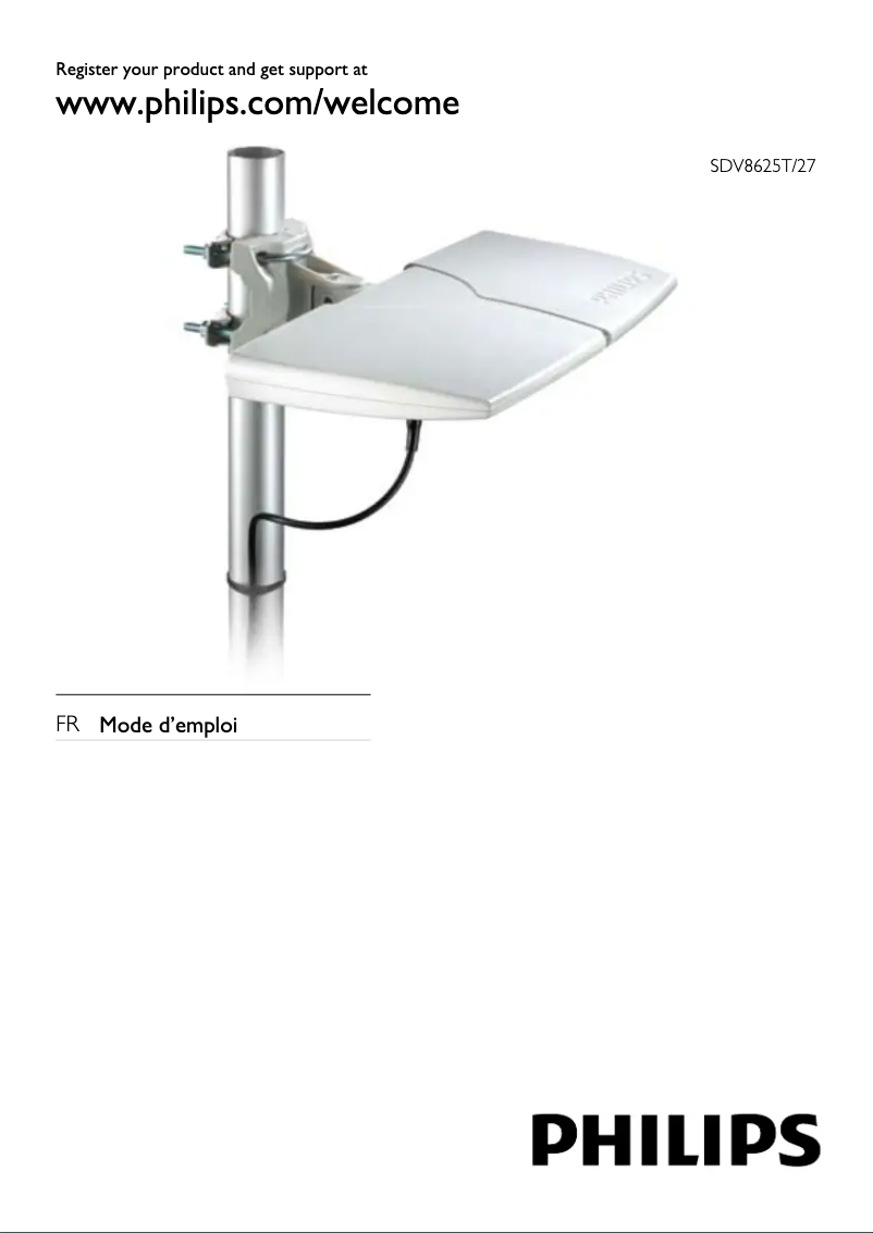 Page 1 de la notice Manuel utilisateur Philips SDV8625T