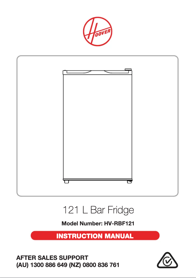 Page n°1 - Manuel utilisateur Hoover HV-RBF121