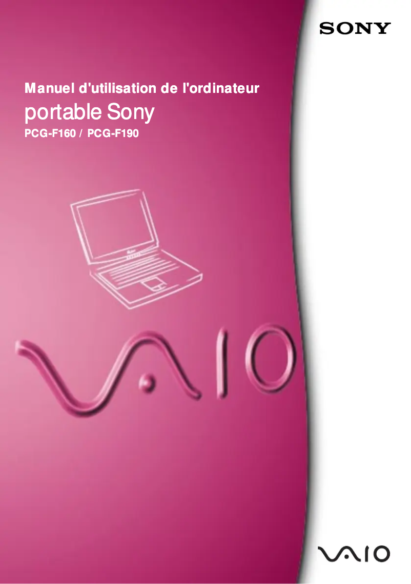 Página 1 del manual Manual de usuario Sony Vaio PCG-F190