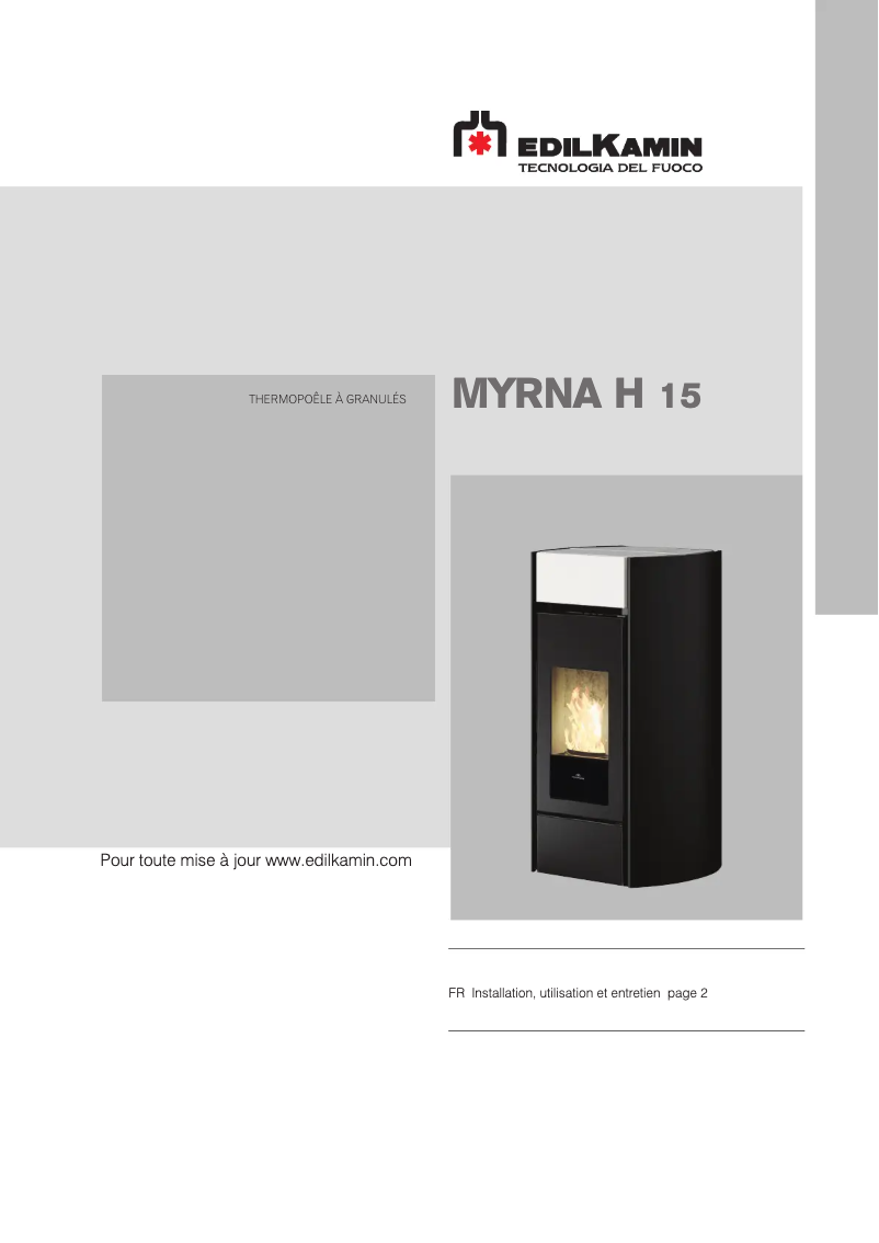 Page n°1 - Manuel utilisateur Edilkamin MYRNA H 15