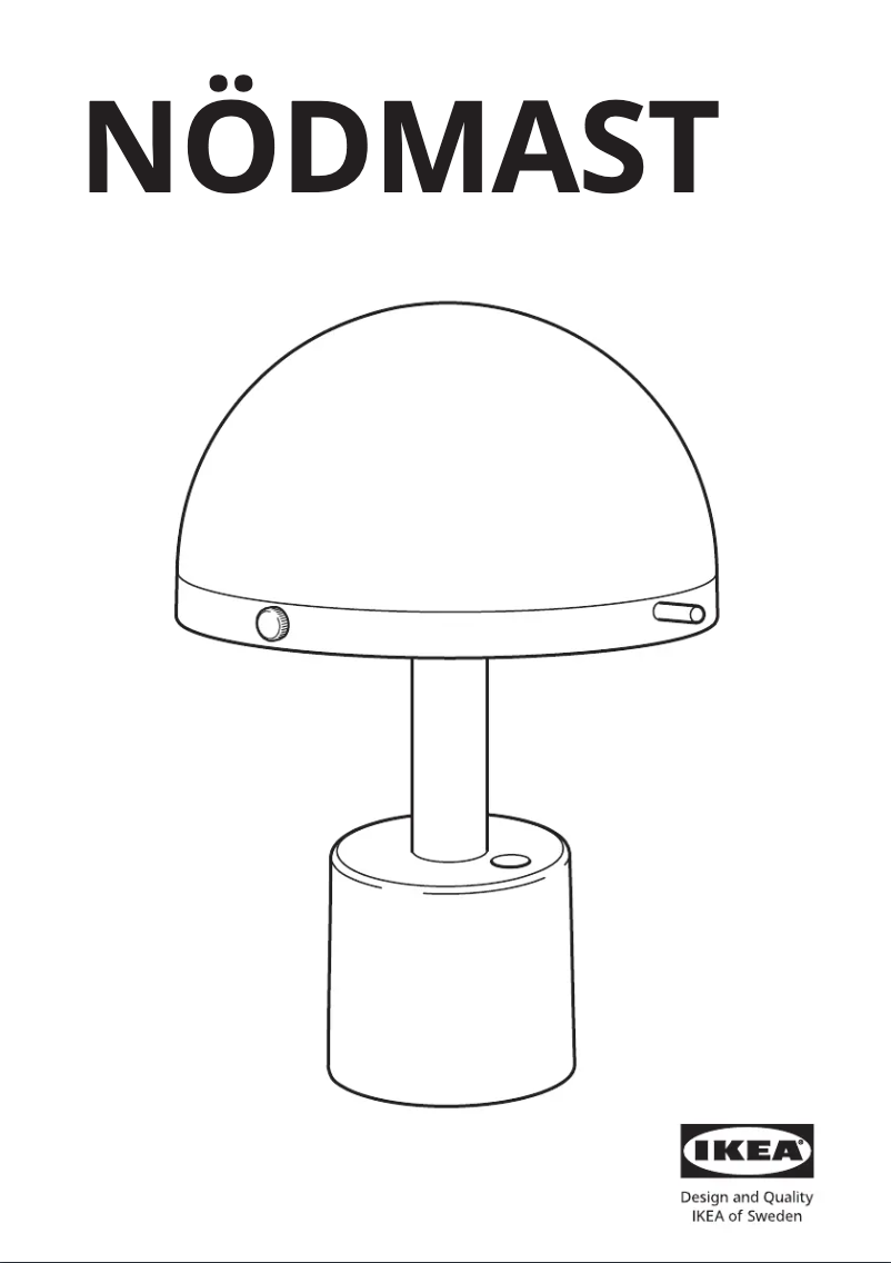 Página 1 del manual Manual de usuario Ikea NÖDMAST 605.825.71