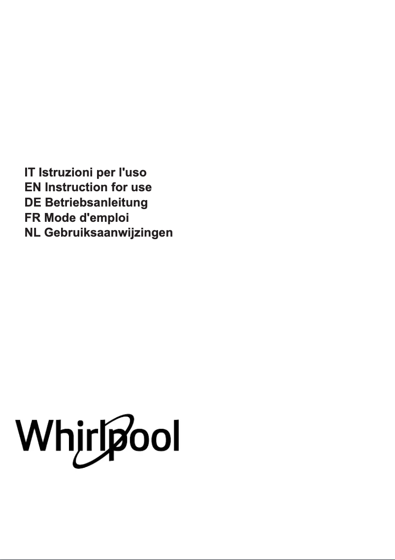 Page 1 de la notice Manuel utilisateur Whirlpool WHVF 92F LM X