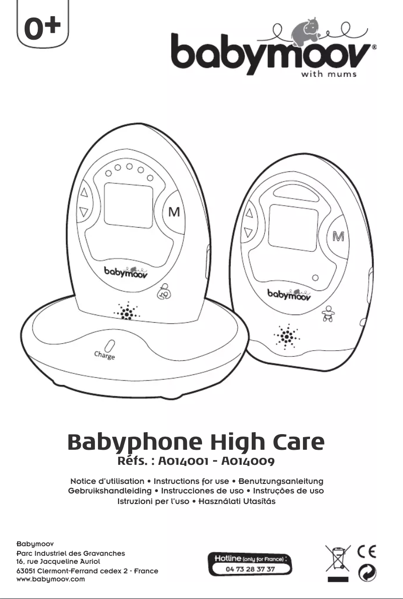 Página 1 del manual Manual de usuario Babymoov High Care