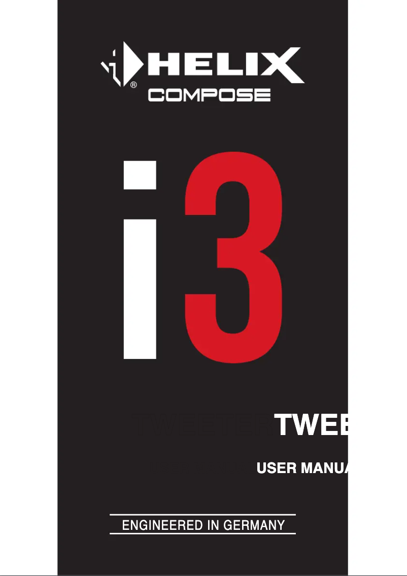 Página 1 del manual Manual de usuario Helix Compose Ci3 T20FM-TI