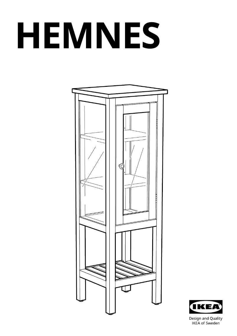 Page 1 de la notice Manuel utilisateur Ikea HEMNES 103.966.42