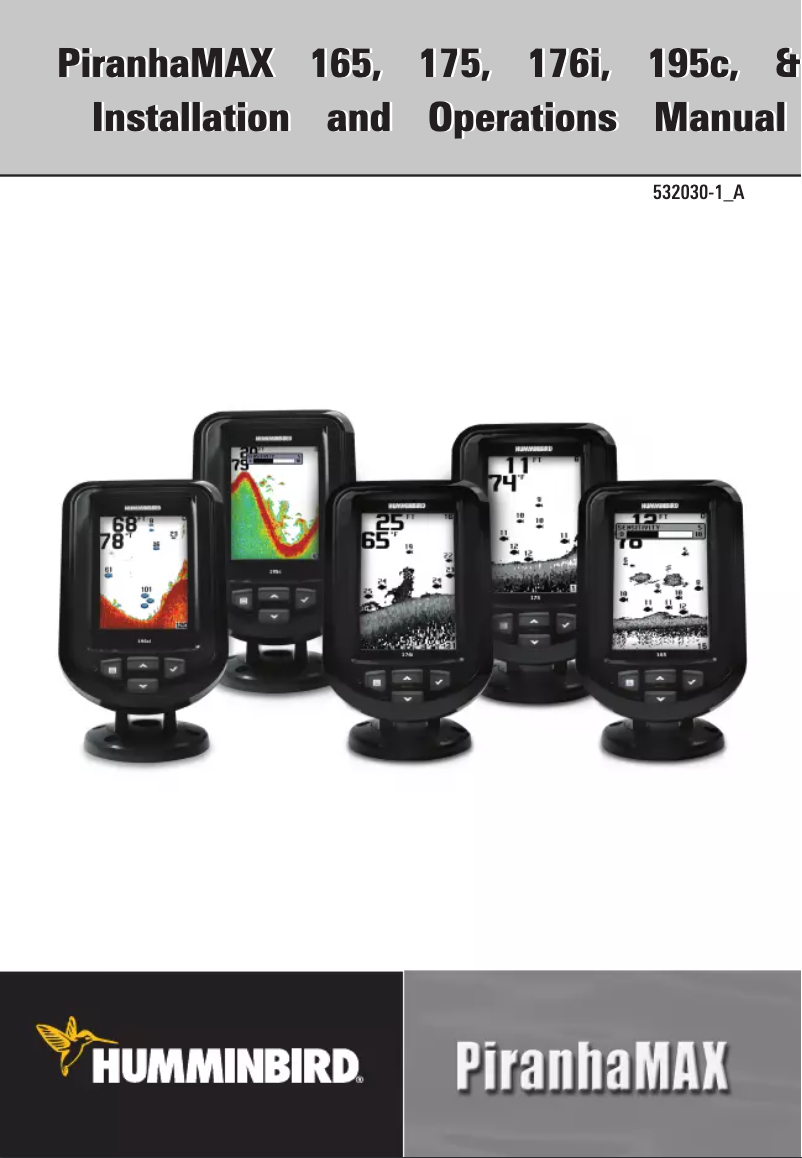 Página 1 del manual Manual de usuario Humminbird PiranhaMax 195c