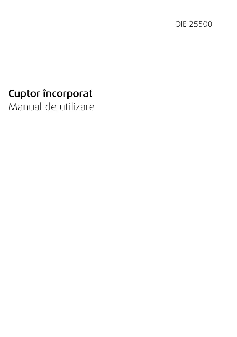 Page 1 de la notice Manuel utilisateur Beko OIE 25500 X