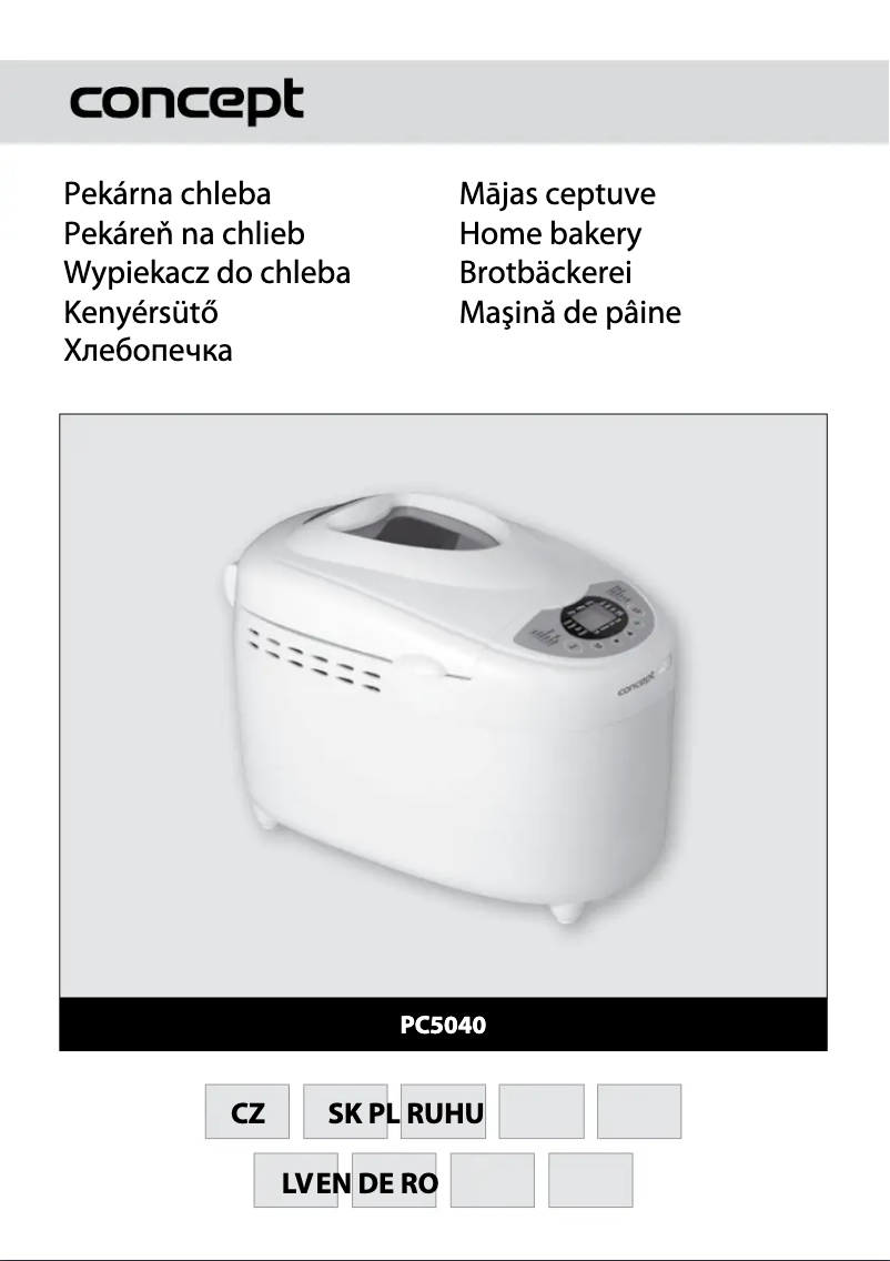 Page n°1 - Manuel utilisateur Concept PC-5040