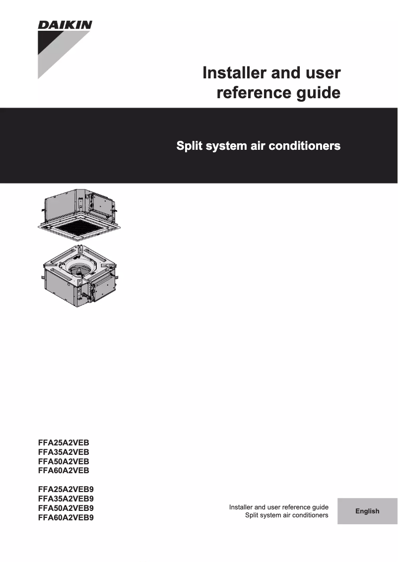 Imagen de la primera página del manual del dispositivo FFA50A2VEB9