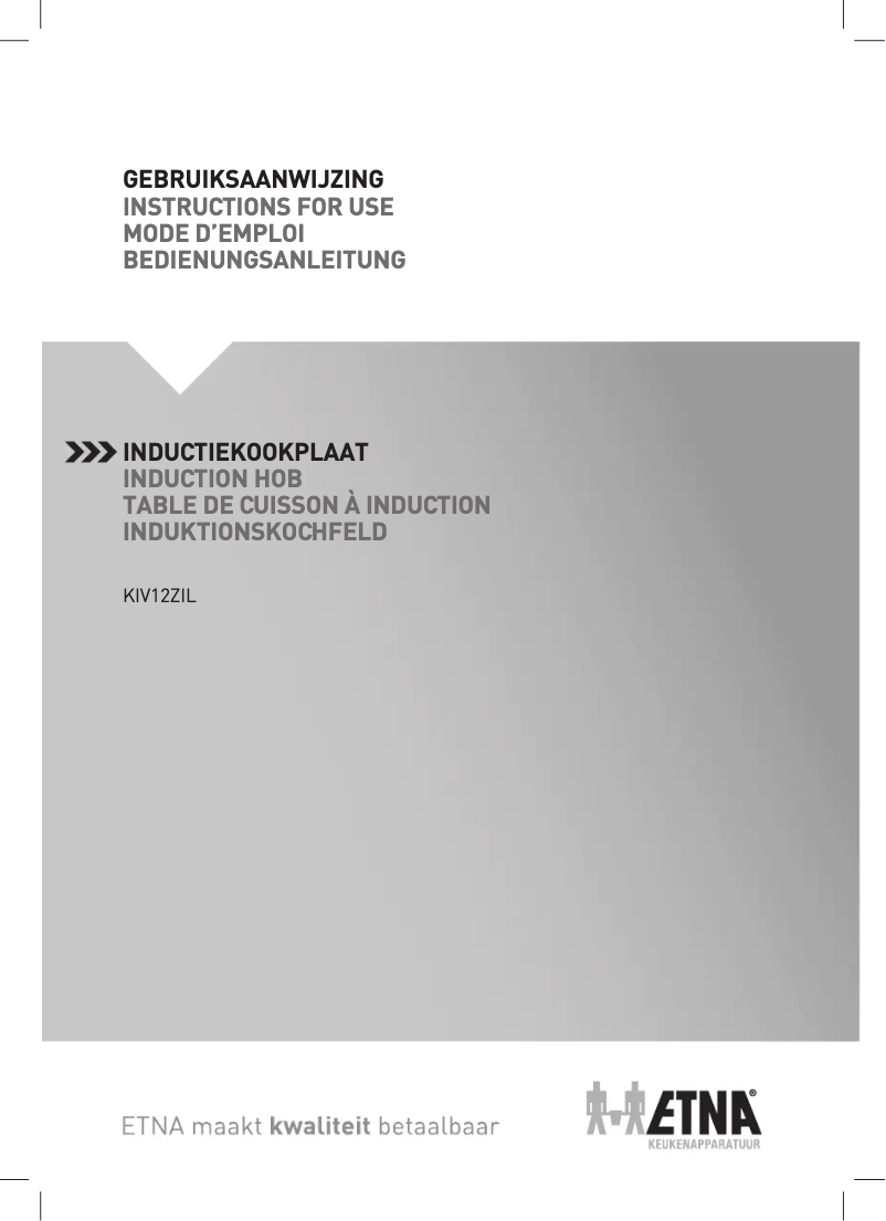 Image de la première page du manuel de l'appareil KIV12ZIL