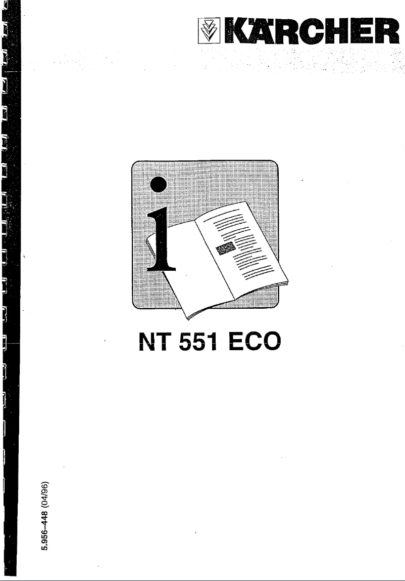 First page image of the manual for NT 551 Eco