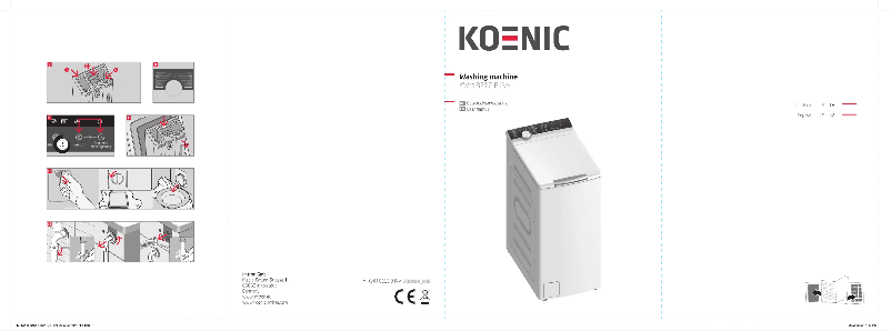 Page n°1 - Manuel utilisateur Koenic KWM 8212 B INV