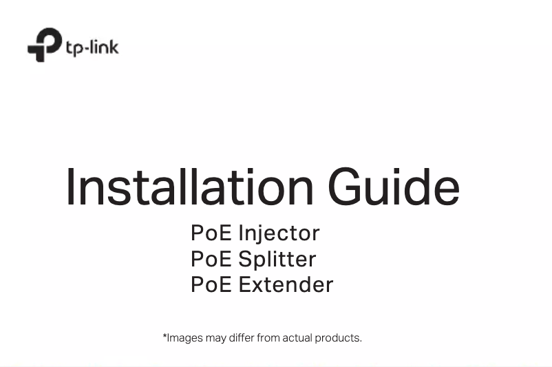 Página 1 del manual Guía de instalación TP-Link POE380S