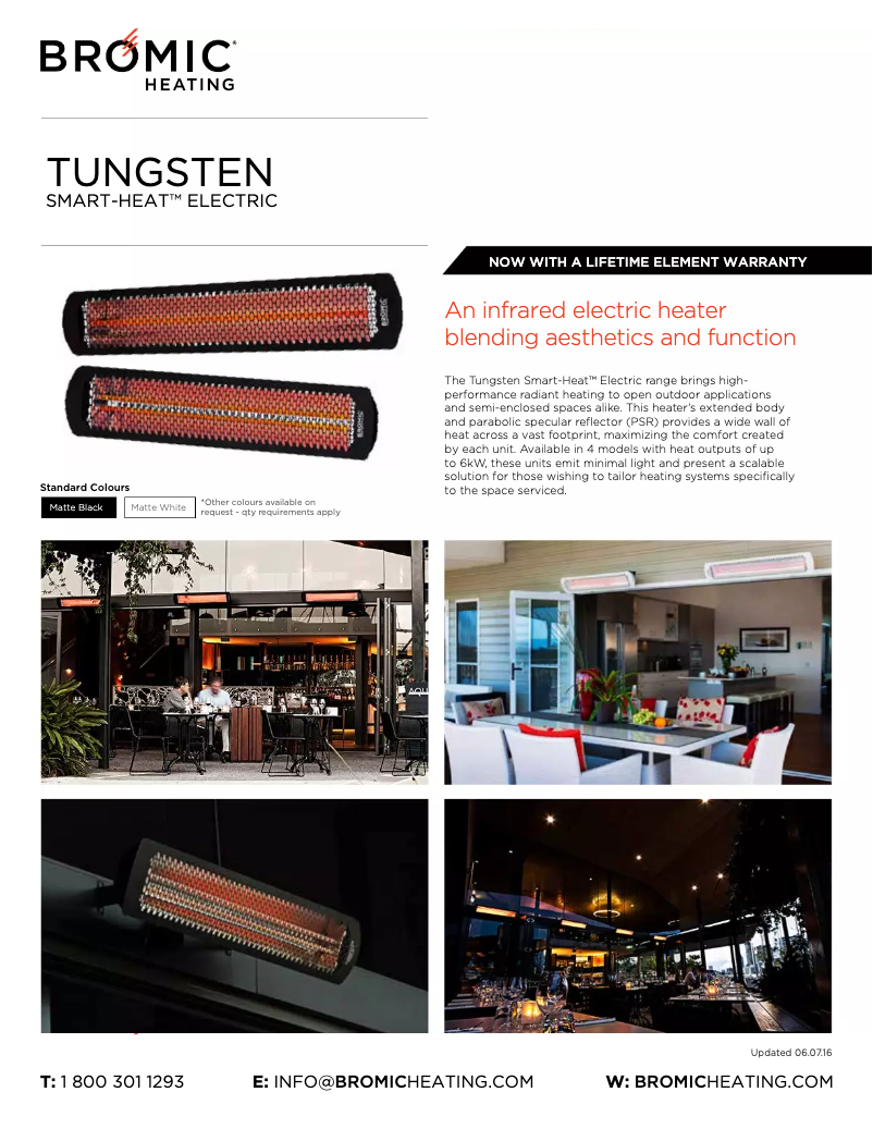 Page 1 de la notice Fiche technique Bromic BH0420032