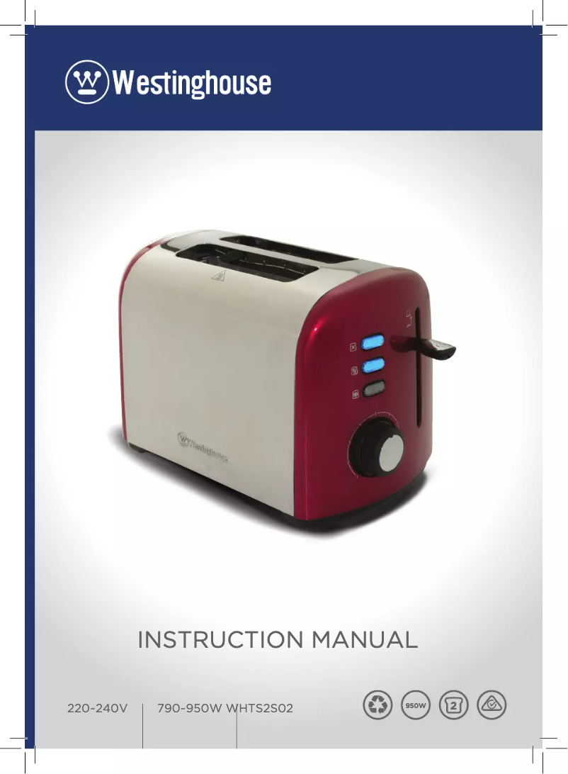 Page 1 de la notice Manuel utilisateur Westinghouse WHTS4S02G