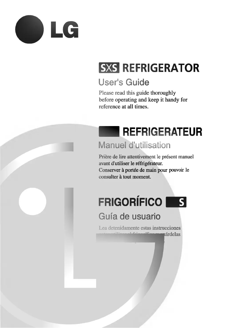 Page 1 de la notice Manuel utilisateur LG GS93T64CEF