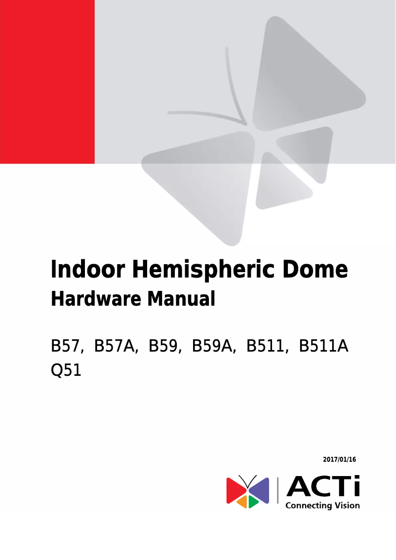 Page n°1 - Mode d'emploi ACTi B511A