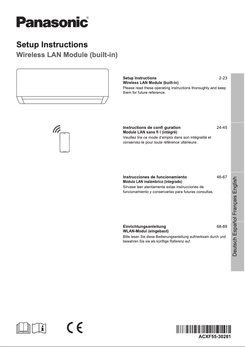 Image de la première page du manuel de l'appareil CS-Z25XKEW