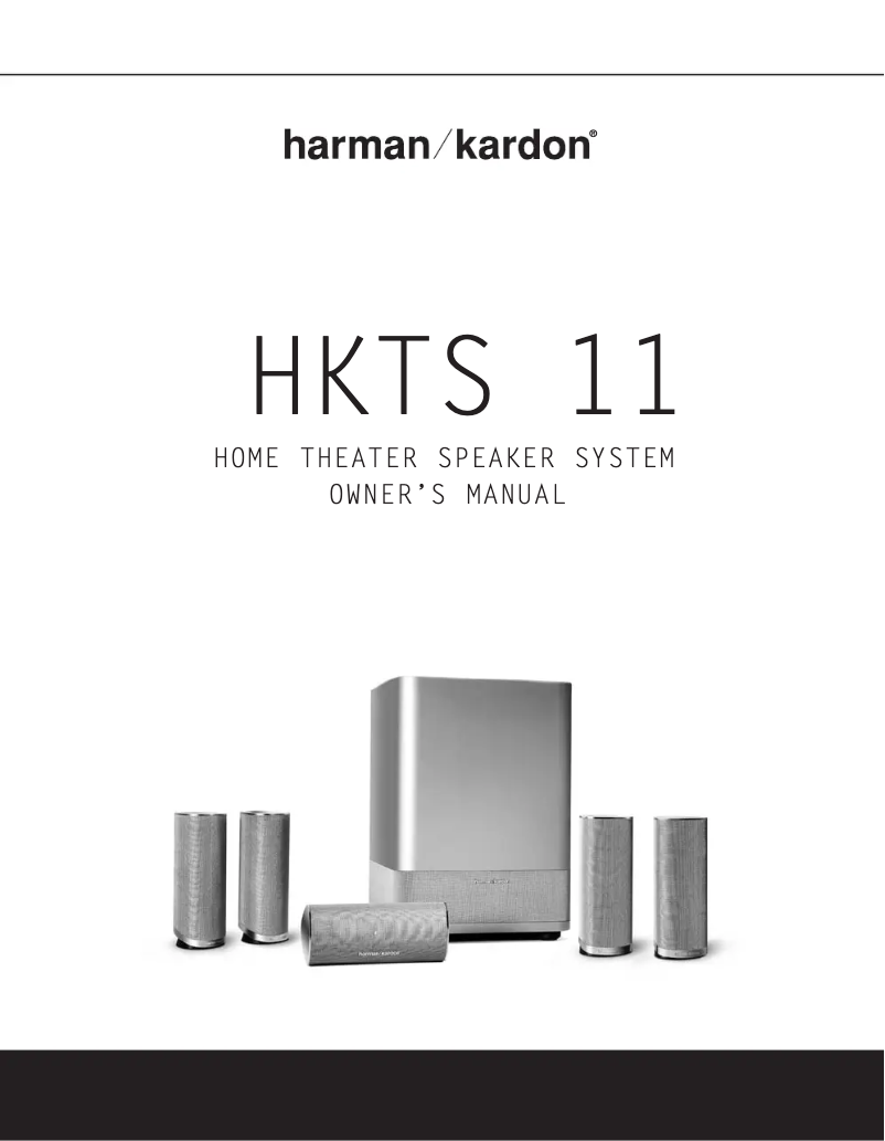 Page n°1 - Manuel utilisateur Harman Kardon HKTS 11