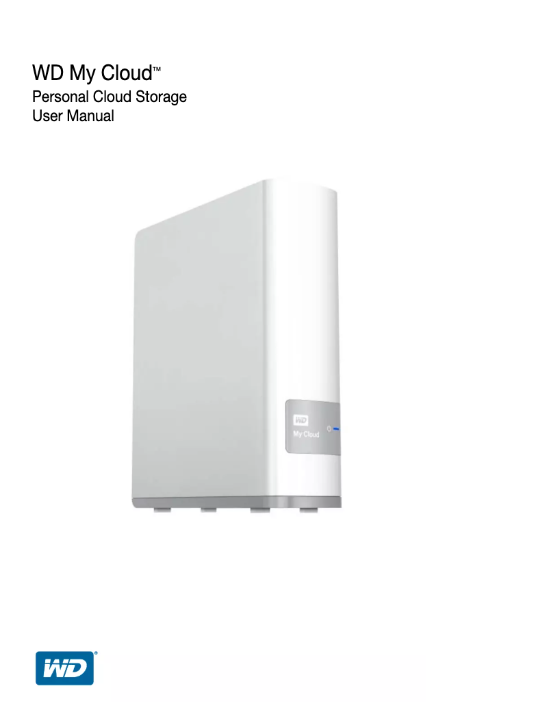 Image de la première page du manuel de l'appareil My Cloud WDBCTL0020HWT