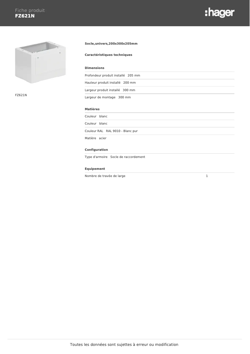Image de la première page du manuel de l'appareil FZ621N