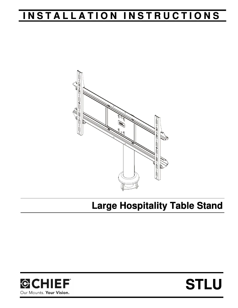 Page 1 de la notice Manuel utilisateur Chief STLU