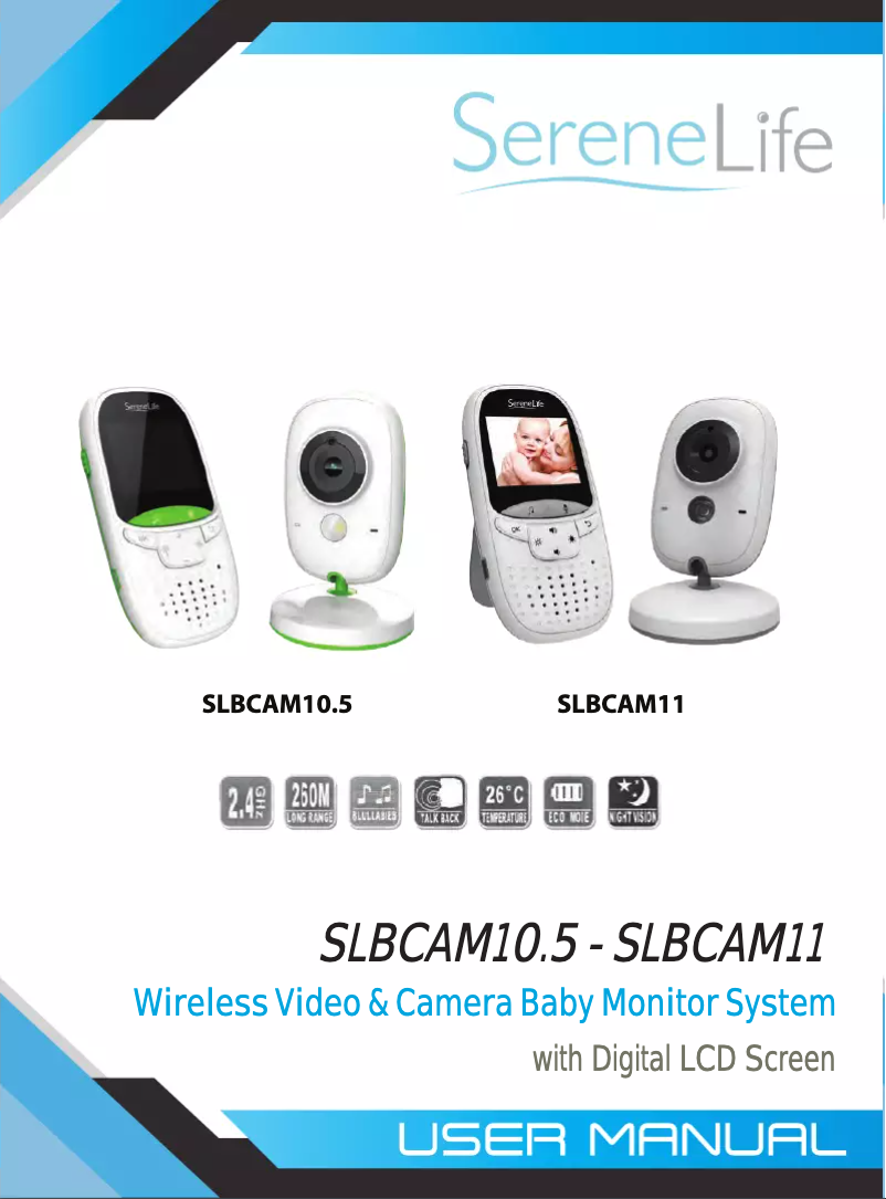 Page n°1 - Manuel utilisateur SereneLife SLBCAM10.5