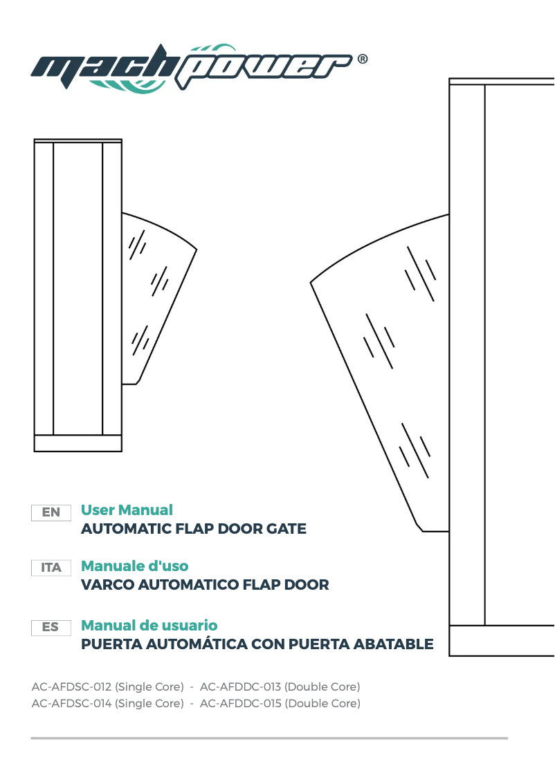 Page n°1 - Manuel utilisateur Mach Power AC-AFDDC-015
