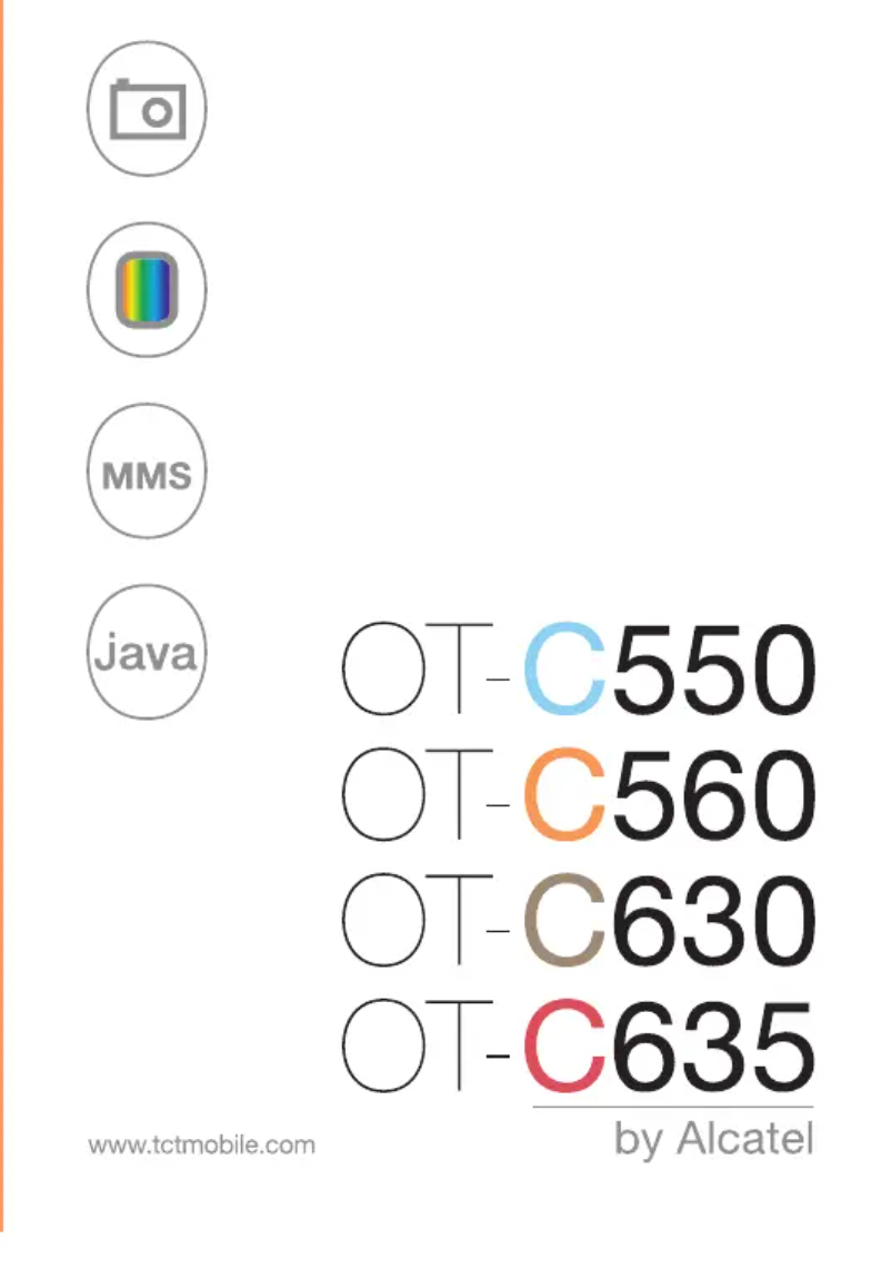 Page n°1 - Manuel utilisateur Alcatel One Touch C550