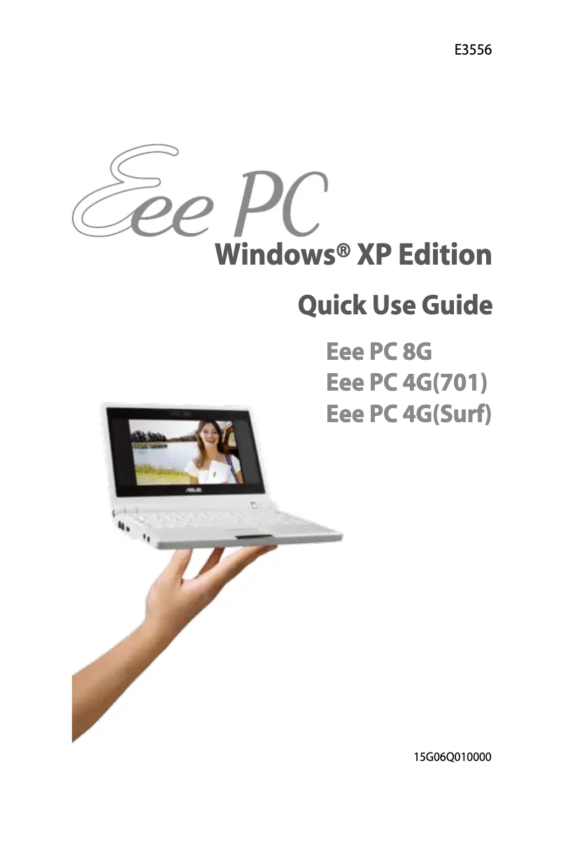 Page 1 de la notice Manuel utilisateur Asus Eee PC 4G