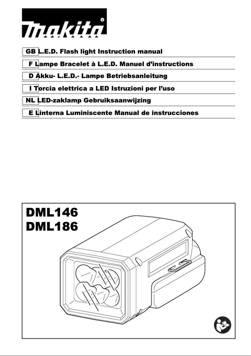 Page 1 de la notice Manuel utilisateur Makita DML146