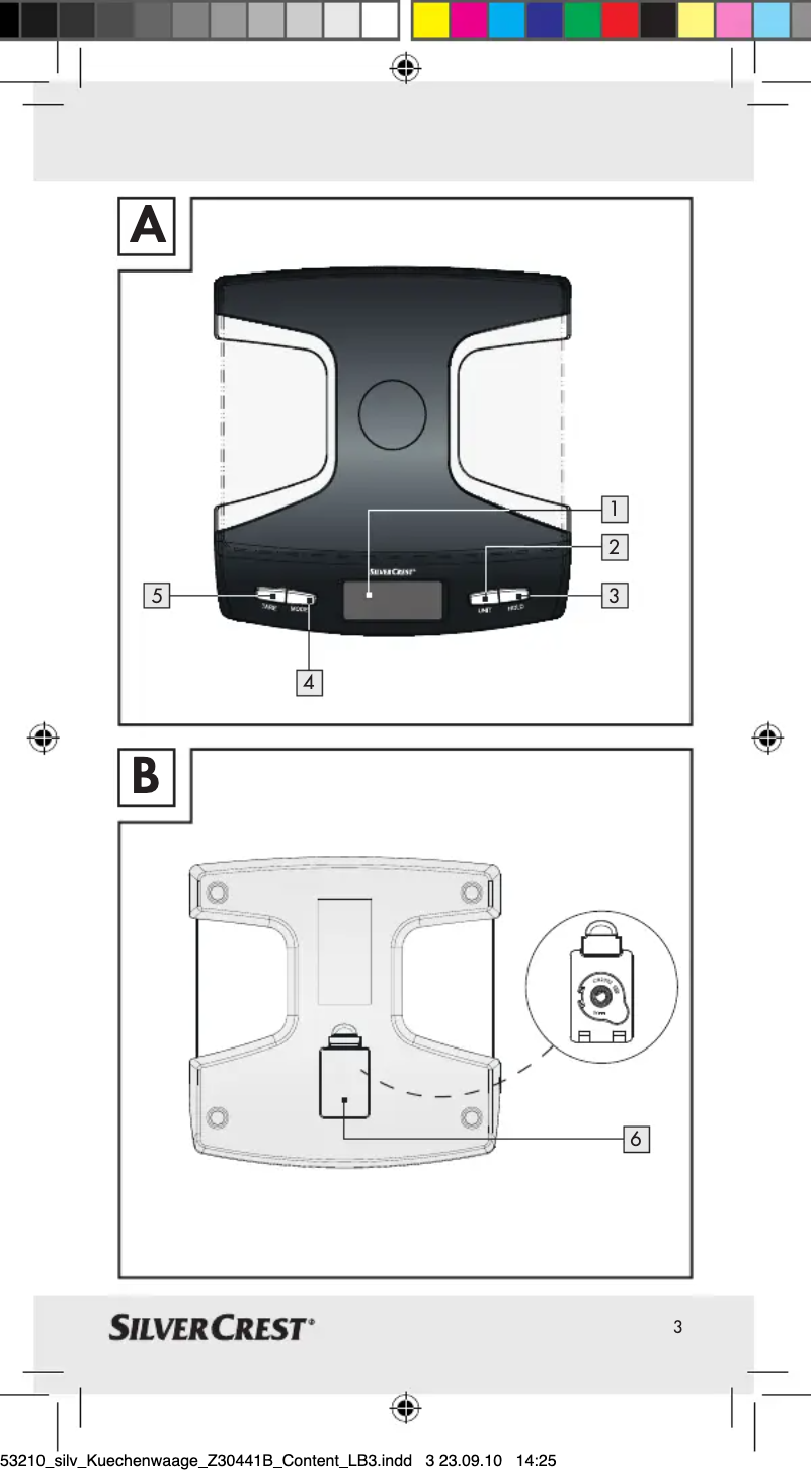 Page n°1 - Manuel utilisateur SilverCrest Z30441B