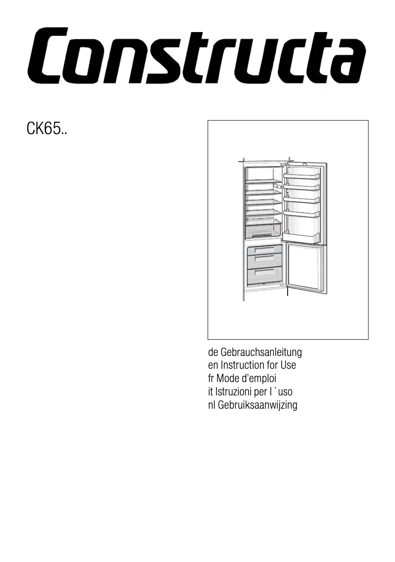 Page 1 de la notice Manuel utilisateur Constructa CK65740