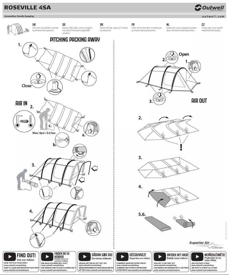 Image de la première page du manuel de l'appareil Roseville 4SA