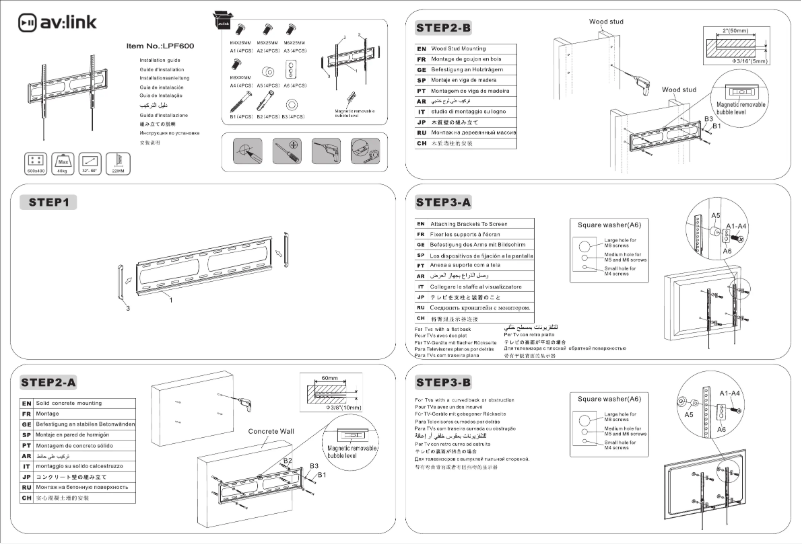 Page 1 de la notice Manuel utilisateur AV:link LPF600