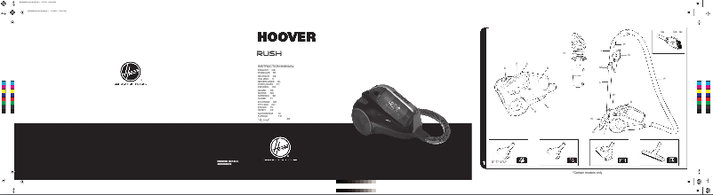 Page n°1 - Manuel utilisateur Hoover Rush TCR4239 011