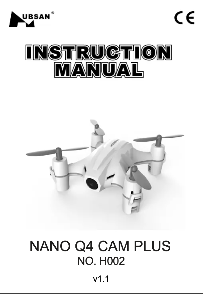 Image de la première page du manuel de l'appareil Nano Q4 Cam Plus