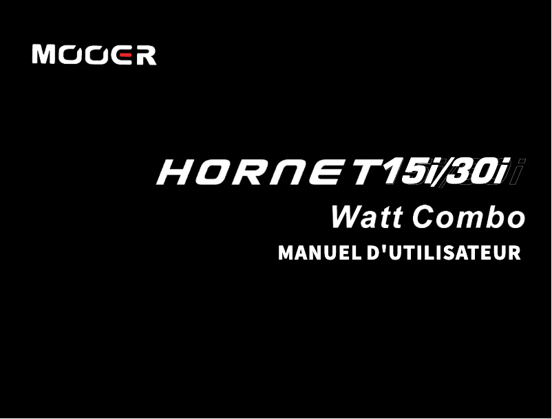 Page 1 de la notice Manuel utilisateur Mooer Hornet 30i