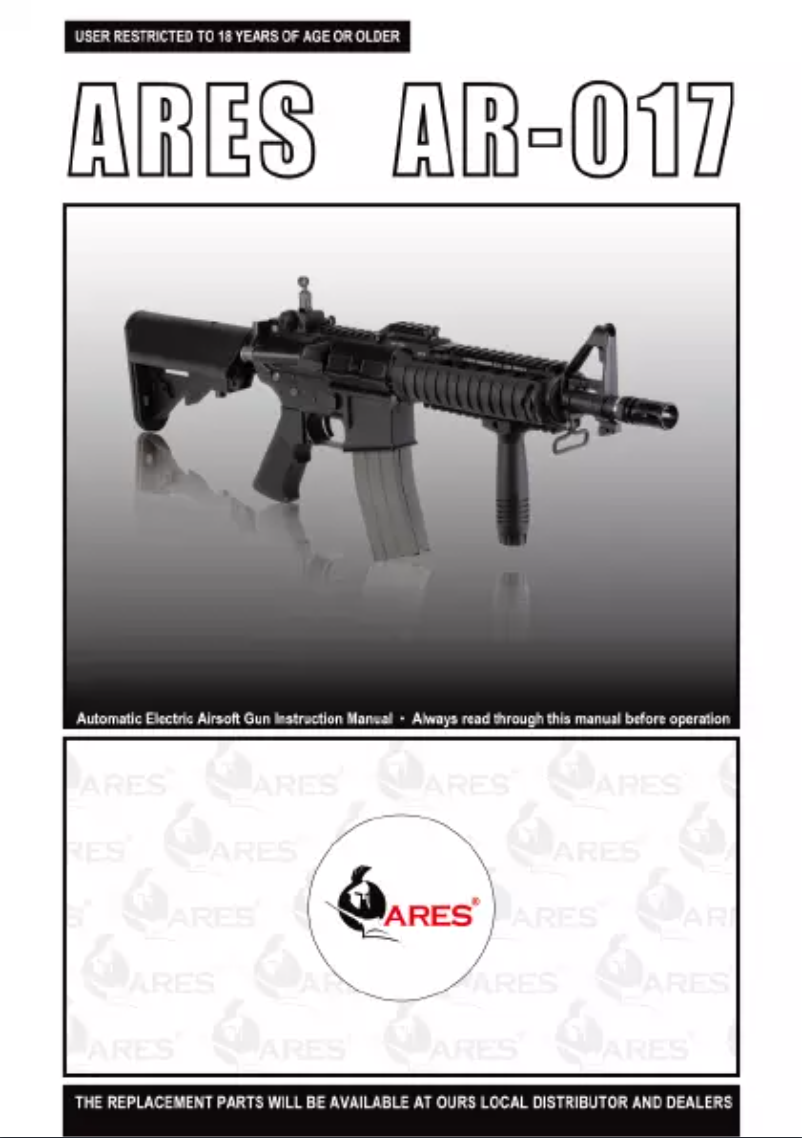 Page n°1 - Manuel utilisateur Ares AR-017