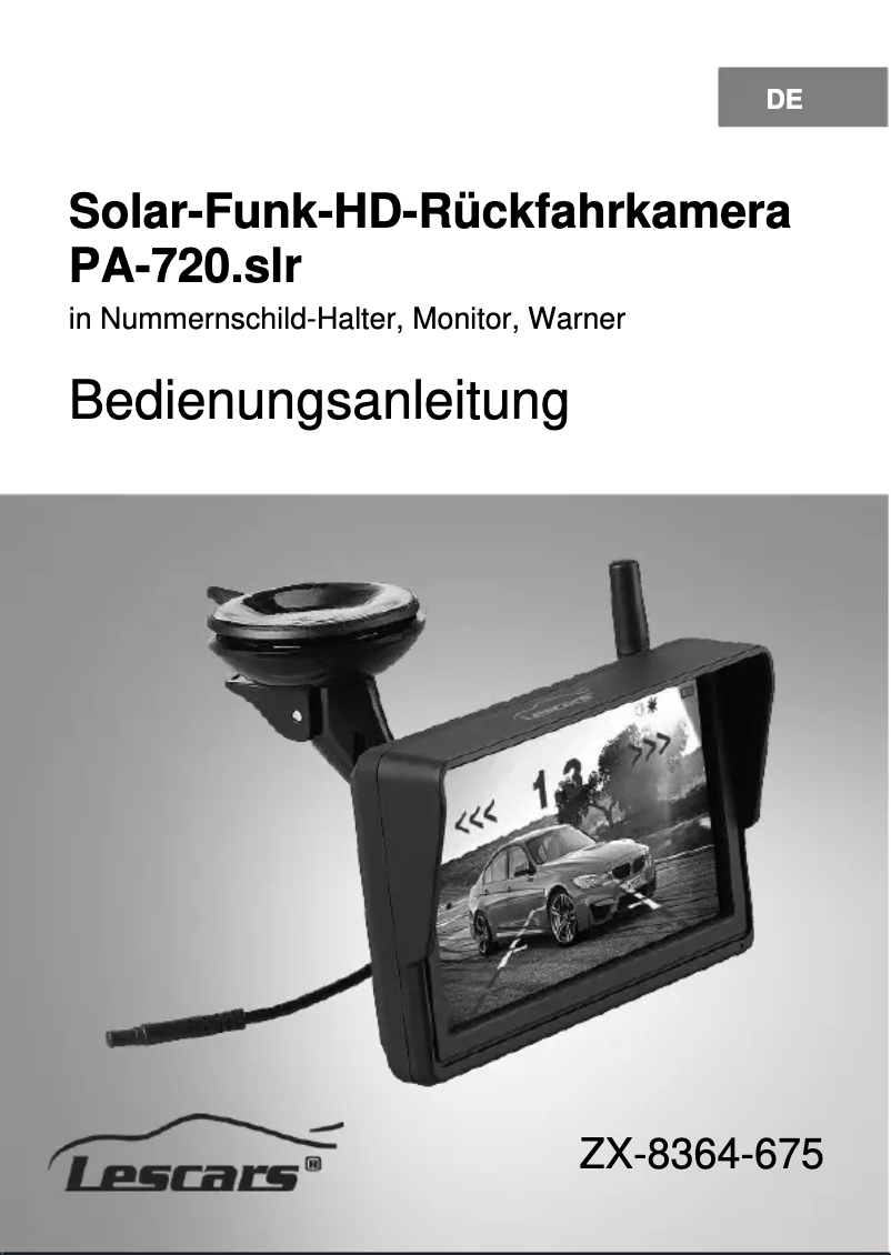 Page 1 de la notice Manuel utilisateur Lescars PA-720