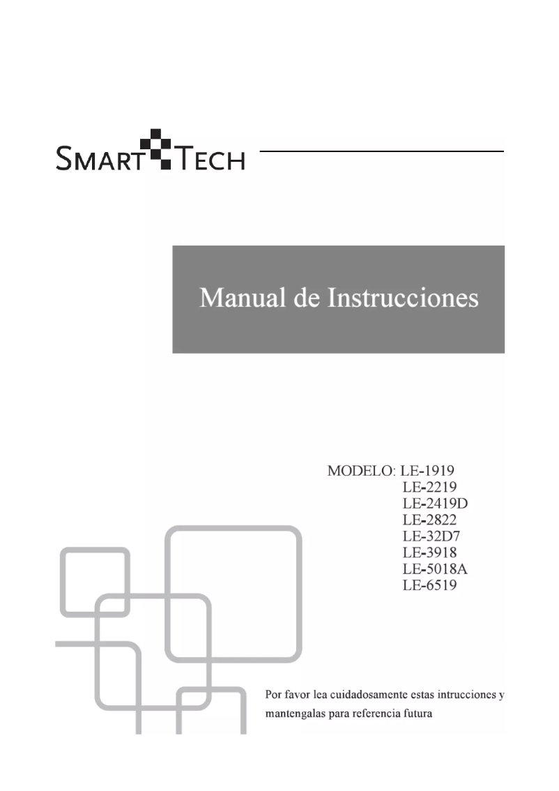 Page n°1 - Manuel utilisateur Smart Tech LE-2822