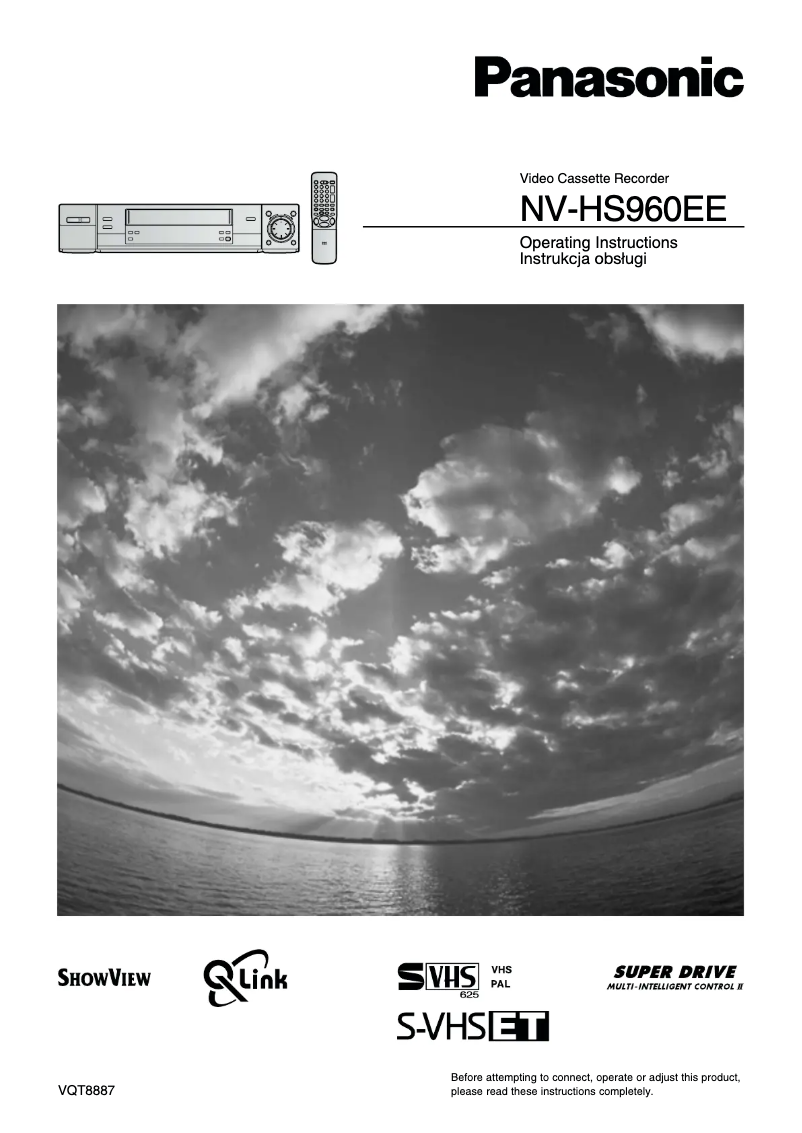 Page n°1 - Manuel utilisateur Panasonic NV-HS960EE