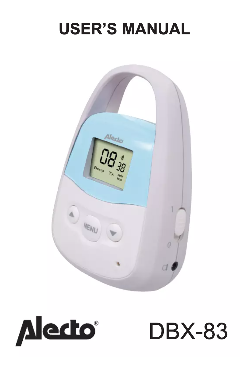 Page 1 de la notice Manuel utilisateur Alecto DBX-83