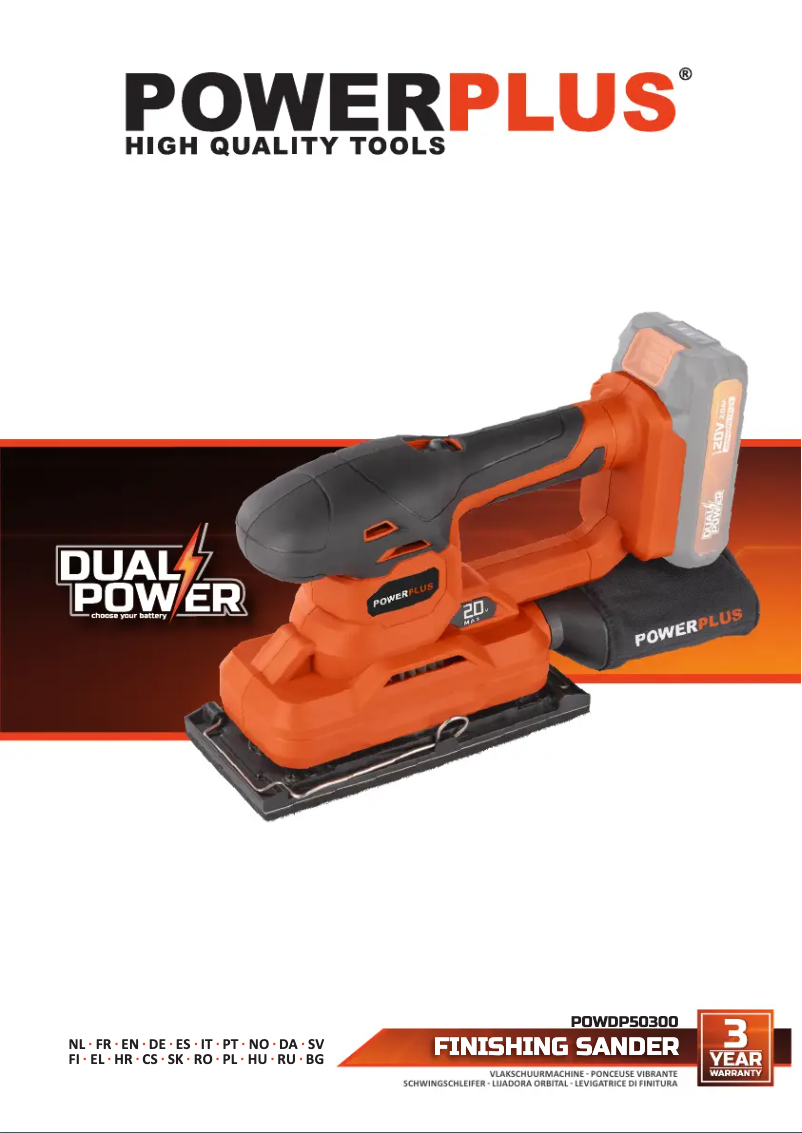 Page n°1 - Manuel utilisateur PowerPlus POWDP50300