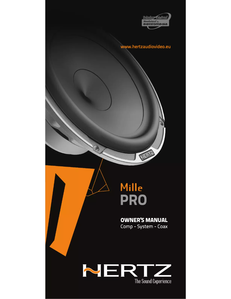Page n°1 - Mode d'emploi Hertz Mille Pro MPK 163.3