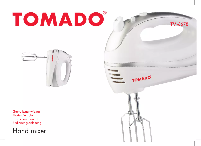Page n°1 - Manuel utilisateur Tomado TM-6678