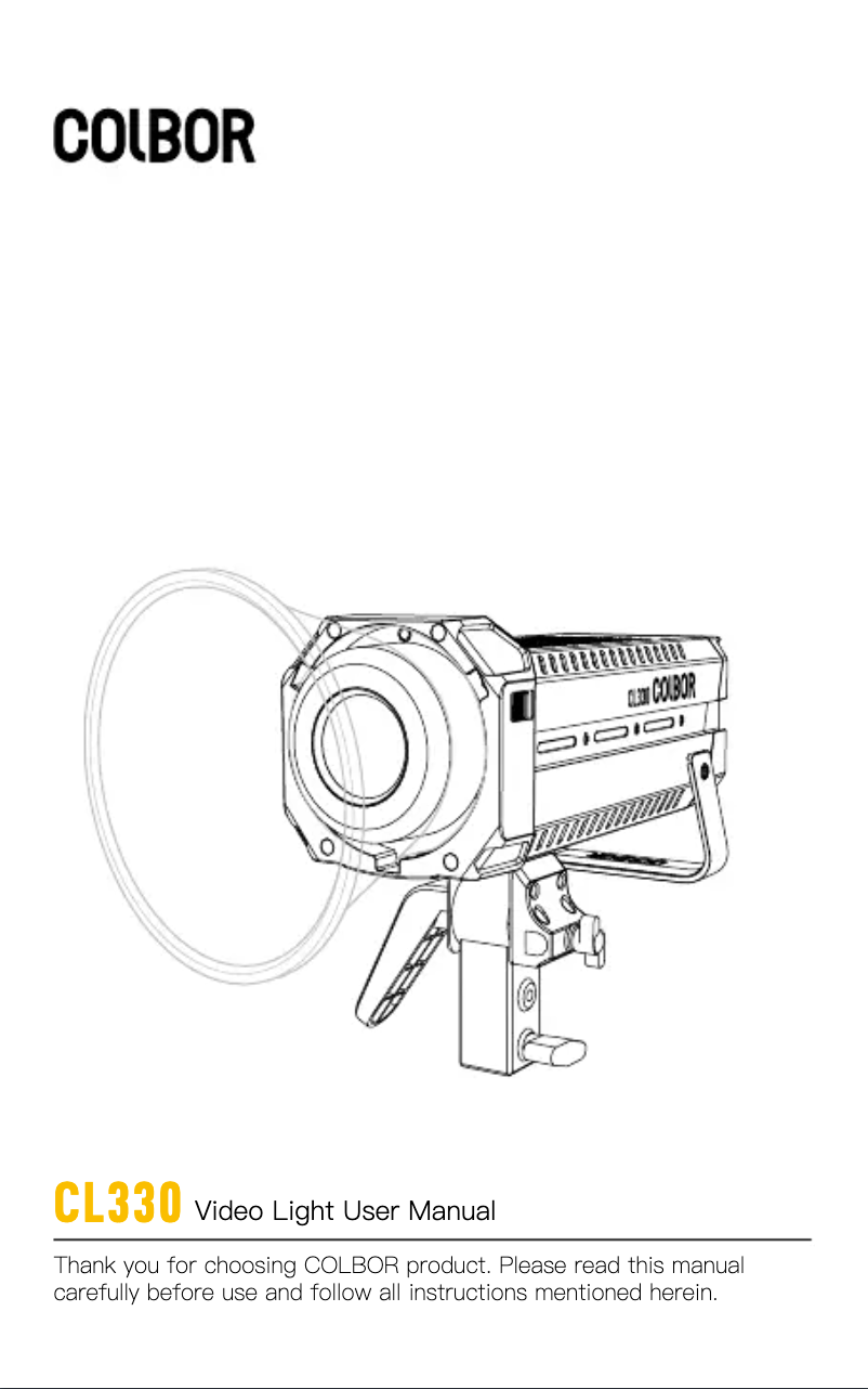 Image de la première page du manuel de l'appareil CL330