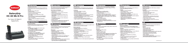 Page 1 de la notice Manuel utilisateur Hähnel HC-5D MK III