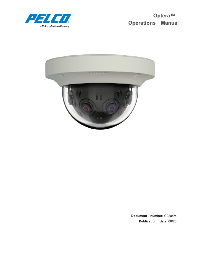 Image de la première page du manuel de l'appareil Optera IMM12036-B1I